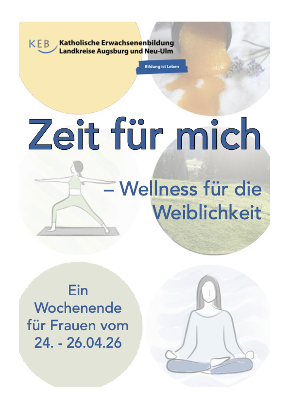 Plakat Wellnes fuer die Weiblichkeit - Frauenwochenende